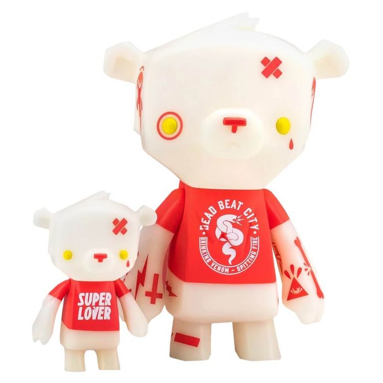 Super Lover Kuma & Cub (Set) by Dead Beat City (Barnaby Purdy)