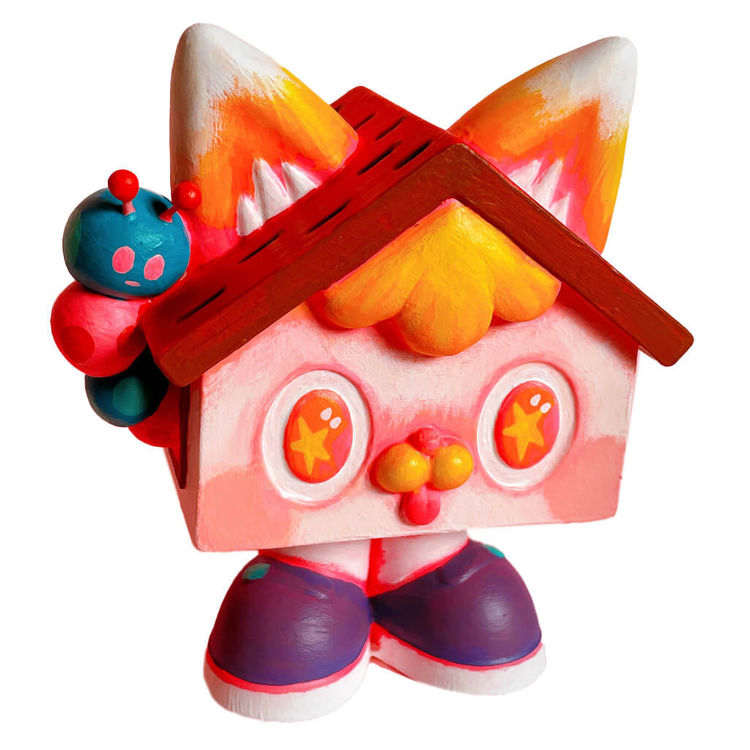 Sweet Home Cat with Larva by Rato Kim