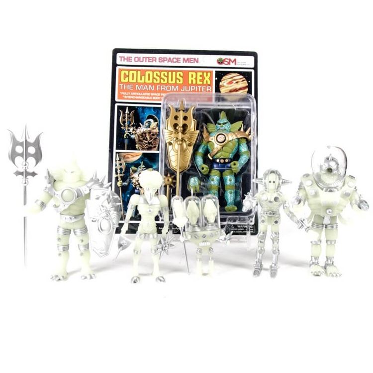 TOSM Cosmic Radation Set + Signed Colossus Rex 2.0 by The Outer Space Men