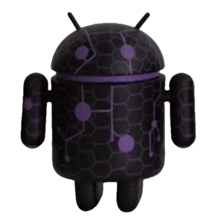 TRON Andriods - Purple by David Stevenson