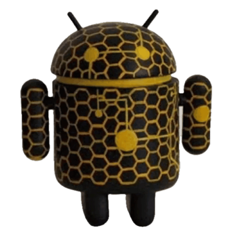 TRON Andriods - Yellow by David Stevenson