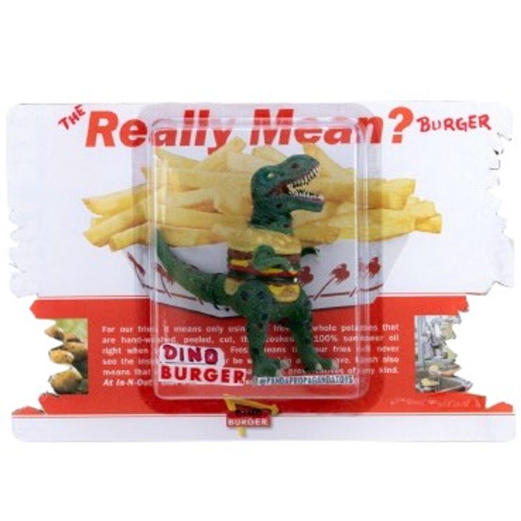 TRex burger figure by Panda Propaganda Toys