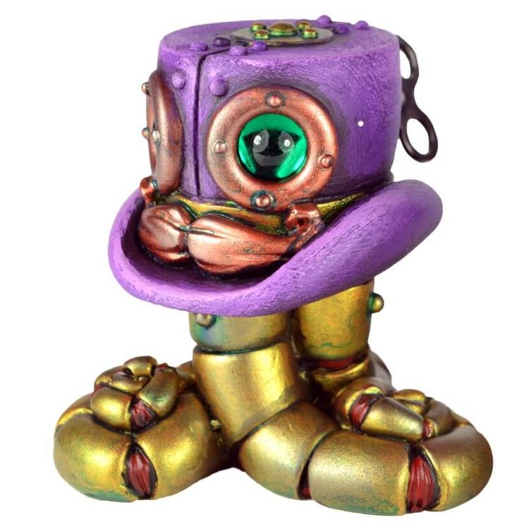 Tall Titfer Purple Top Hat by Doktor A