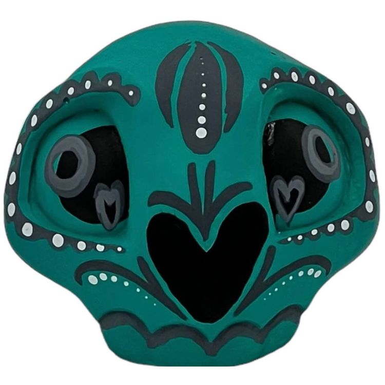 Teal Calaca by Priscilla Marquez aka PriscillasArte 