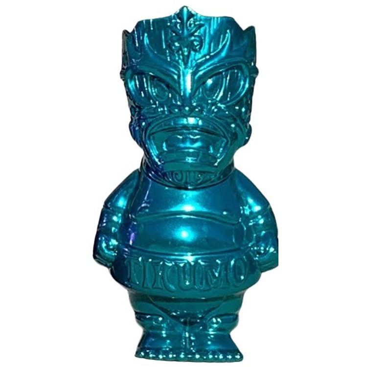 Teal Chrome Tikumo Super Tiki Sumo :  Valentine Colorway by Gerald Okamura