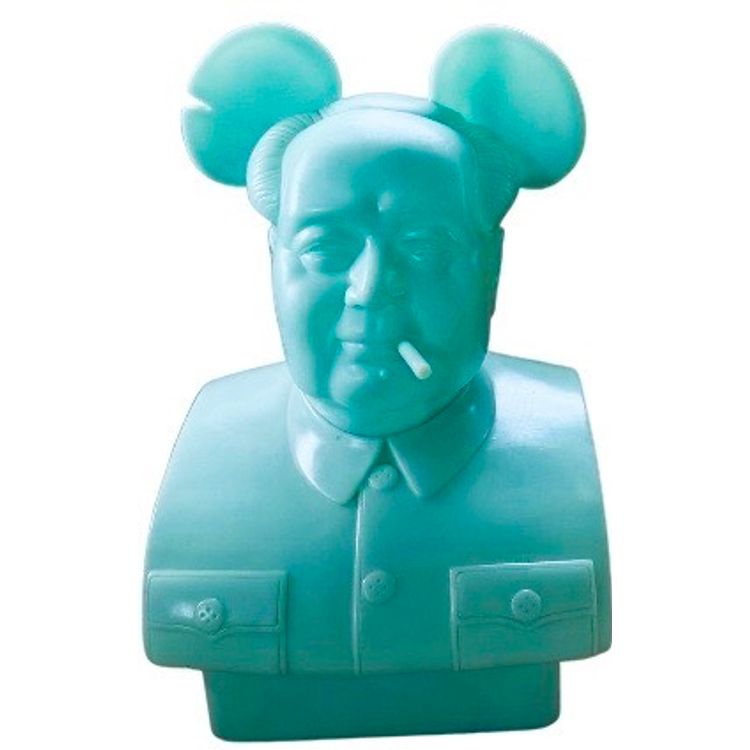 The Bird is the Word - Blue Glow by Frank Kozik