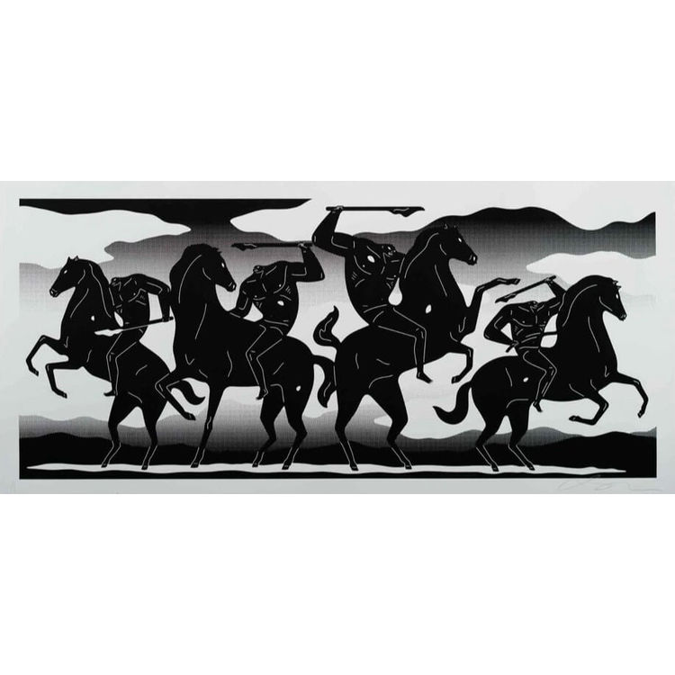 The Four Horsemen (white ver.) by Cleon Peterson