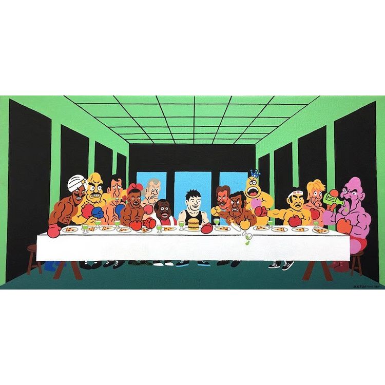The Last Supper (Punch-Out!! Edition) Painting by Andy Stattmiller