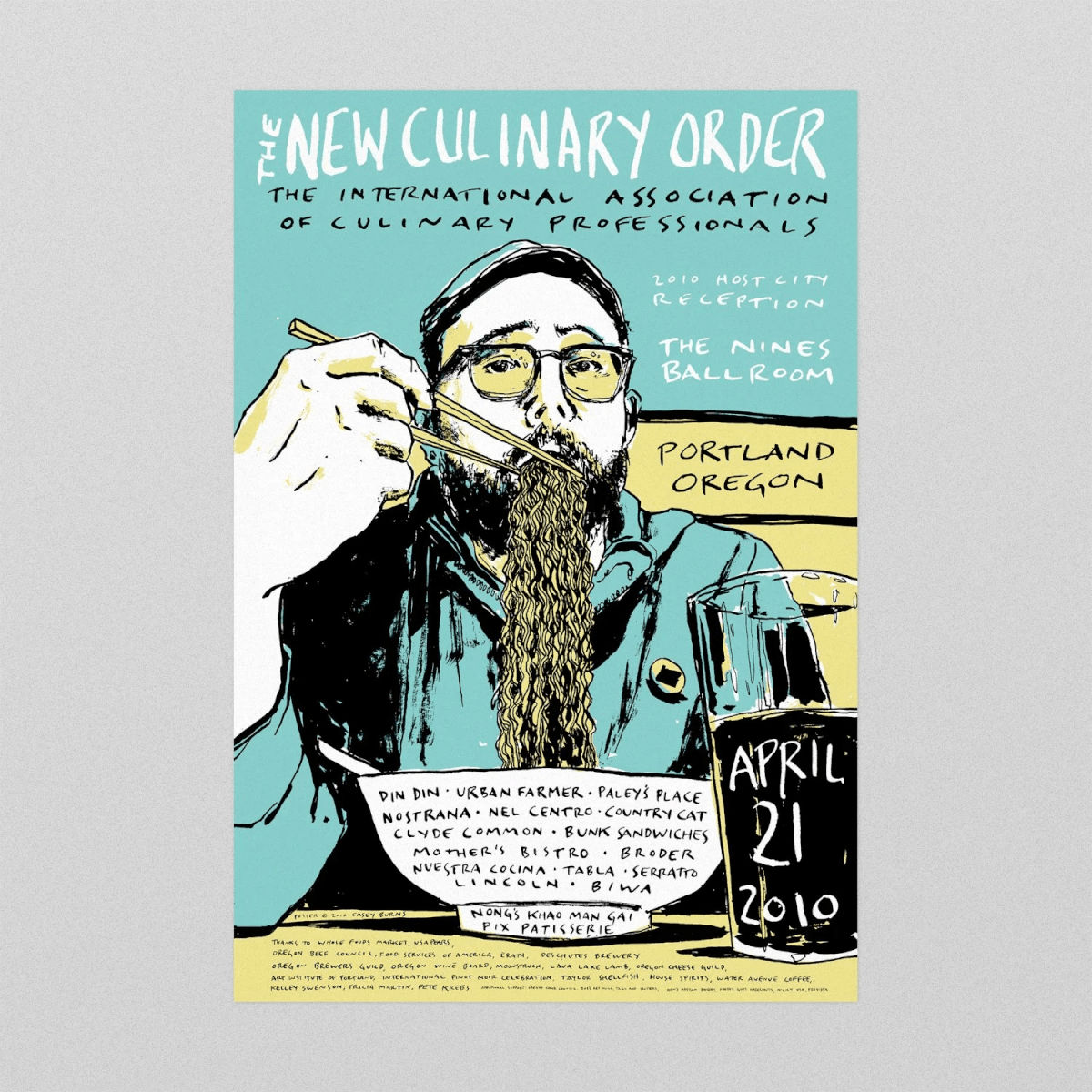 The New Culinary Order IACP Poster, Portland, 2010