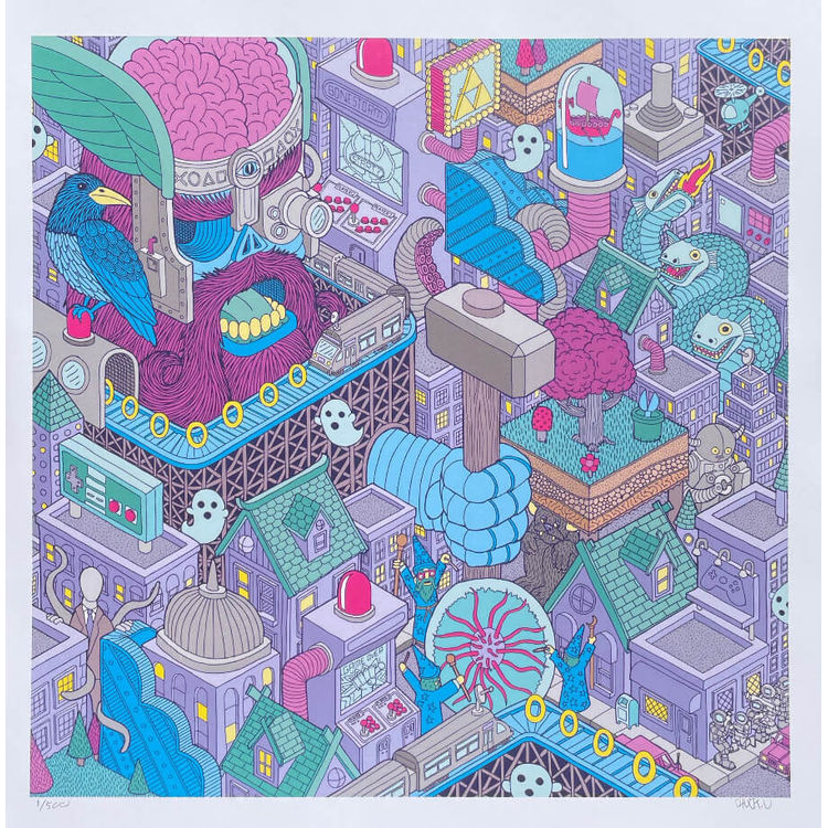 The Spectral Arcade by Chuck U Art