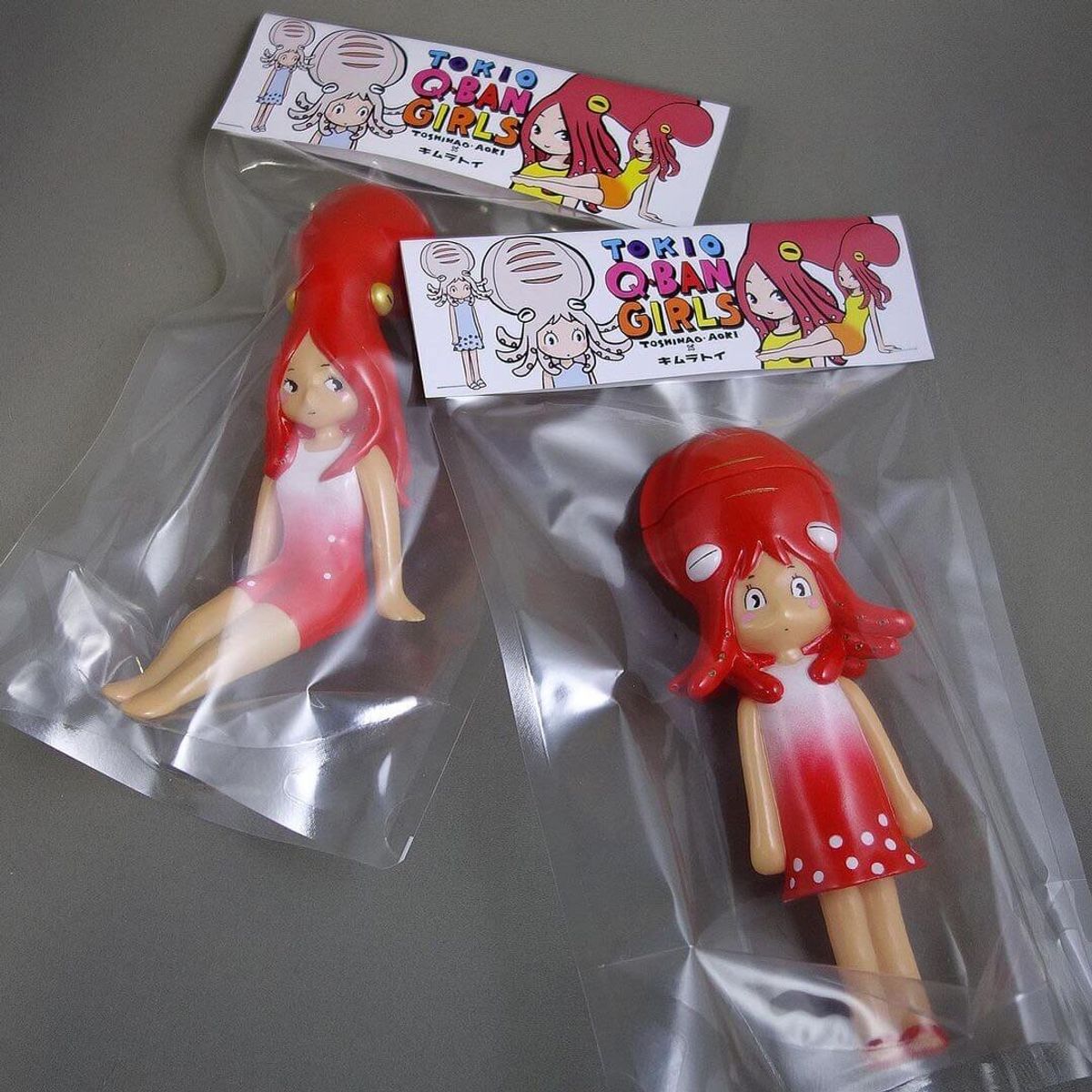 Tokio Q-BAN GIRLS Cuttlefish Red White