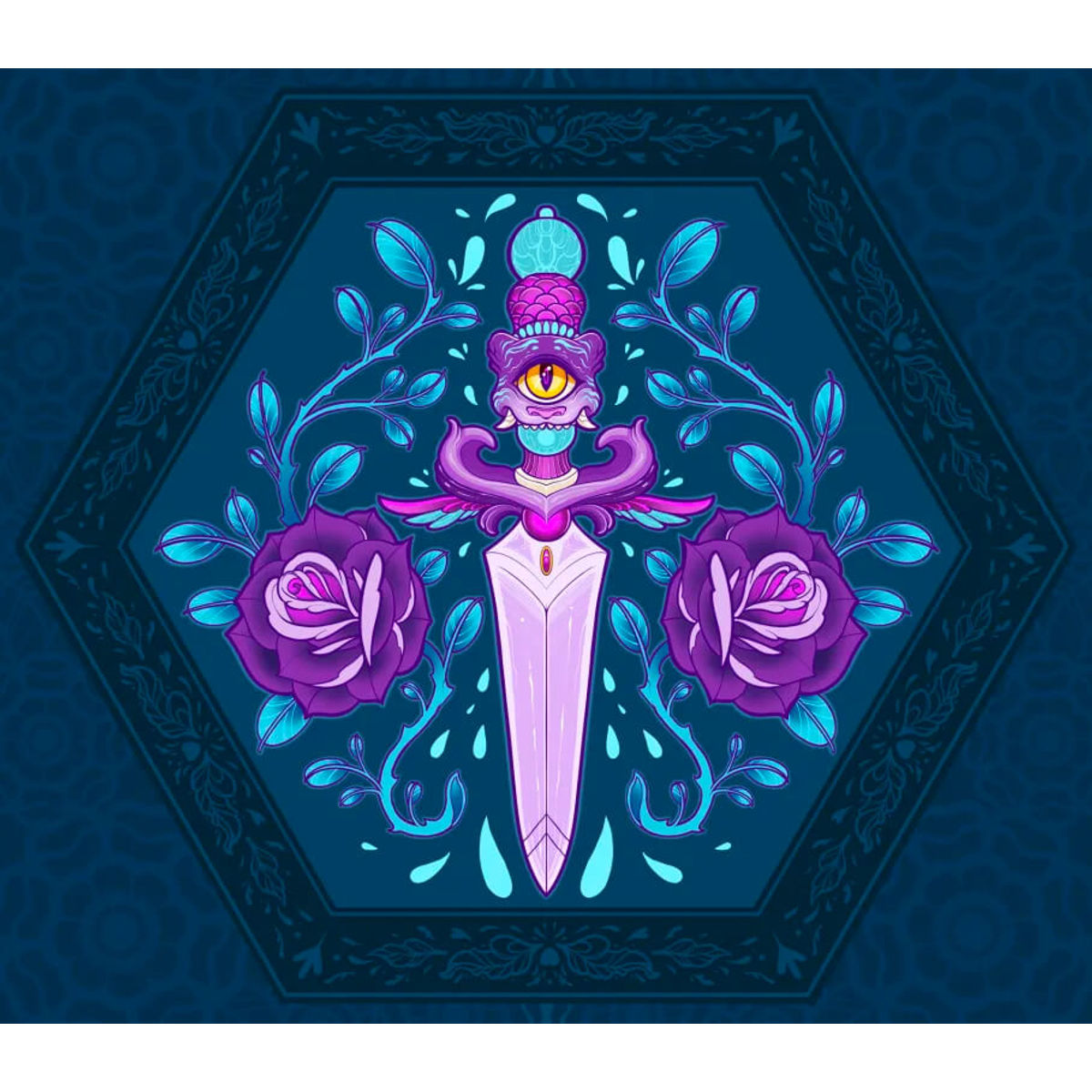 Hikaru Dagger Mini Print