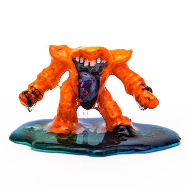 Tongue – Mini Orange resin puddle by NapTimeNoah