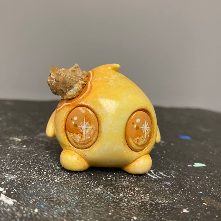 Topaz Sky Nibble - Cosmic Juju Cake Bite by JujuOwls