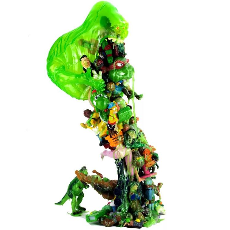 Toy Ghost Busted by Panda Propaganda Toys