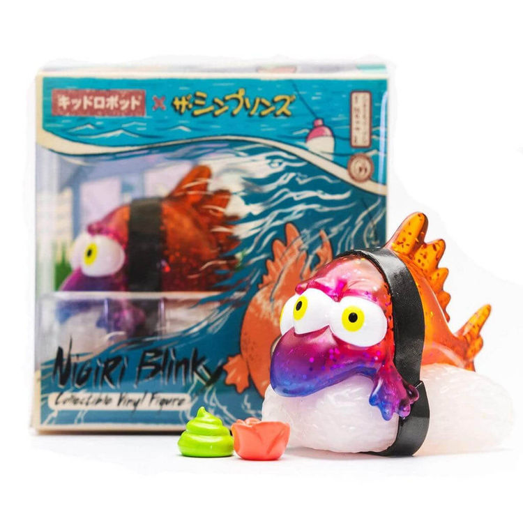 Translucent Rainbow Sparkle Blinky Nigiri Sushi (Iamretro Exclusive) by Matt Groening