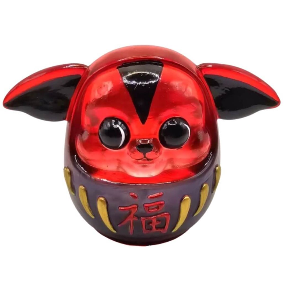 Transparent Red Daruma Shoogs