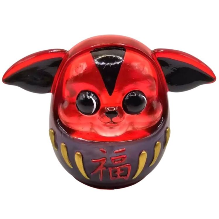 Transparent Red Daruma Shoogs by BeRo's Way