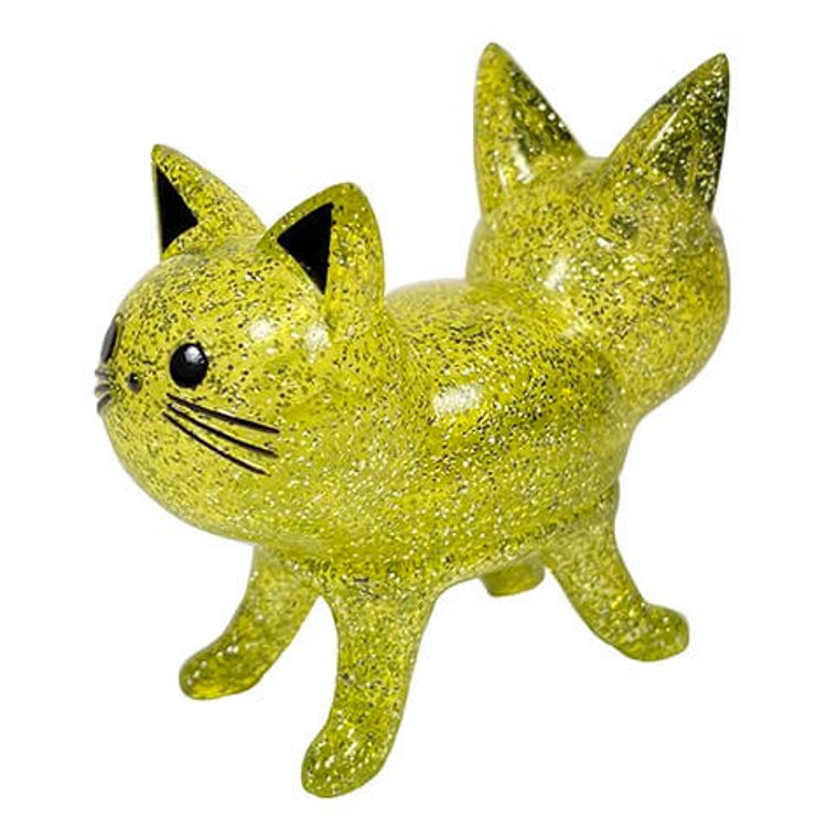 Trixi-Lu Cats Yellow Glitter by Mark Nagata