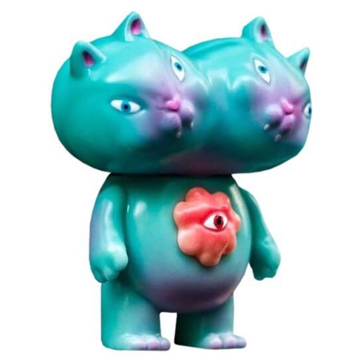 Twin Cats Blue Melancholy by Lalayo Wing