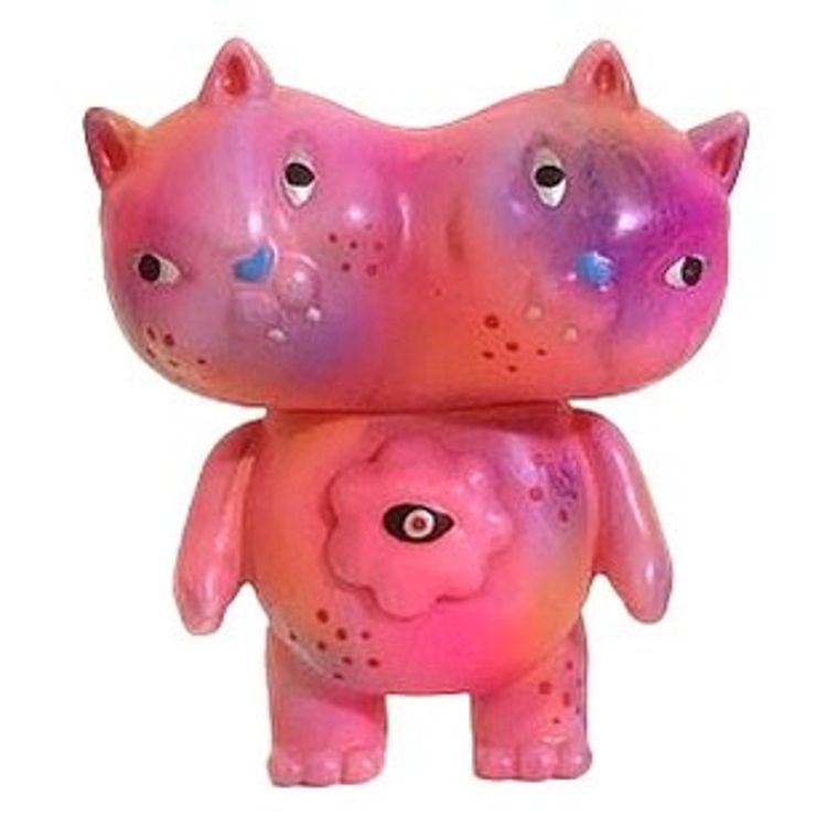 Twin Cats Pink by Lalayo Wing
