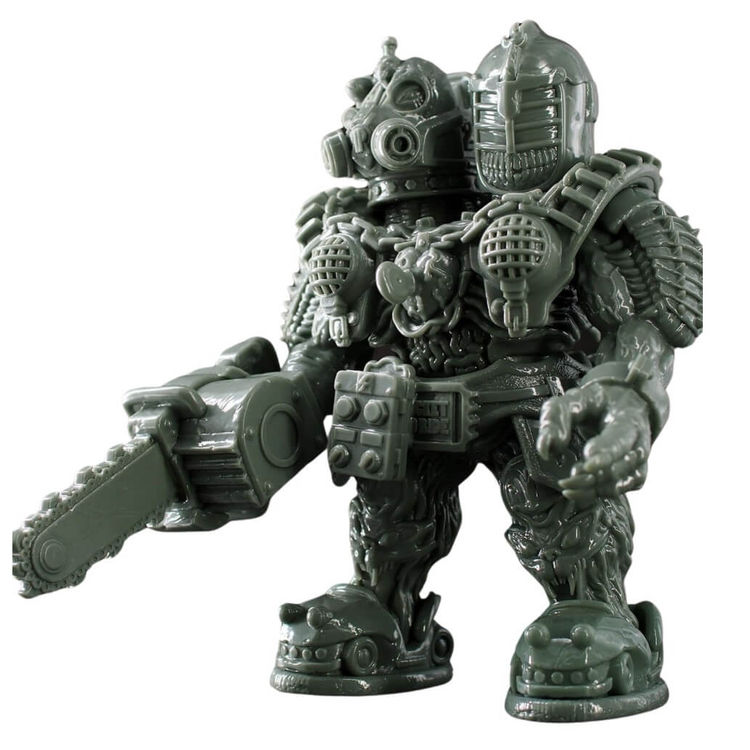 Twin Tyrant - Unpainted Monster Green by Mechnoiz Toys