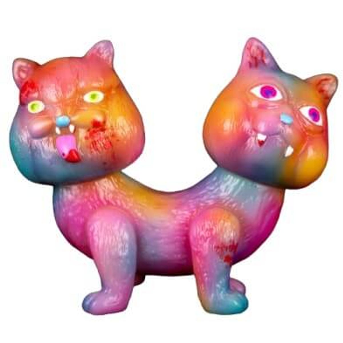 Two-headedcat glow in the night