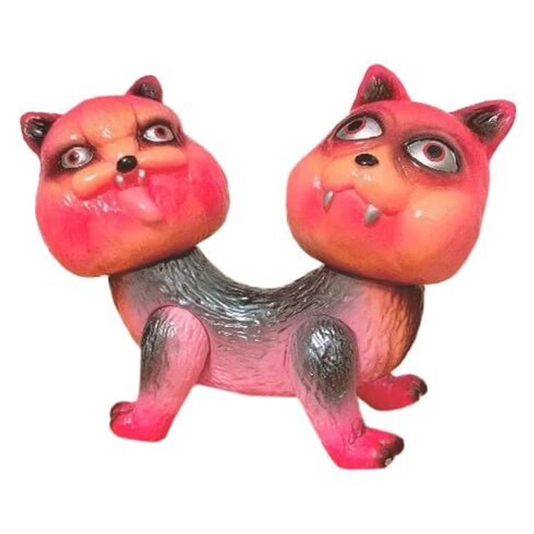 Two Headed Cat Pink by Lalayo Wing