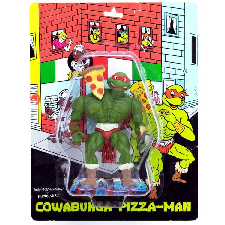 Two Rad Cowabunga pizza man by Panda Propaganda Toys