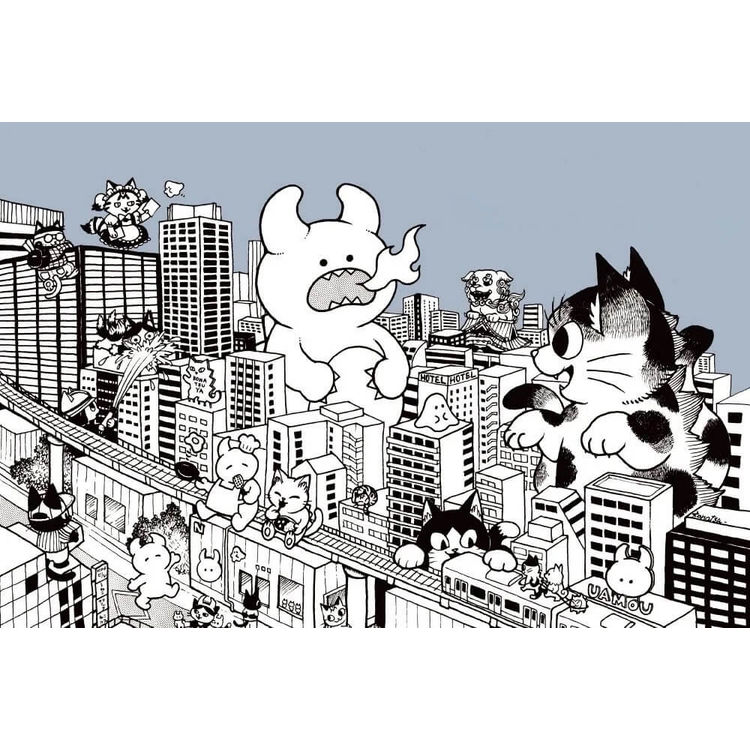 UAMOU x Konatsu - 2023 Exhibition Art Print by Konatsu Koizumi