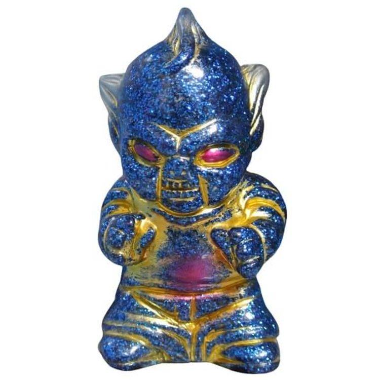 Uncle Biter - Glitter Bomb Blue Metal by Paul Kaiju