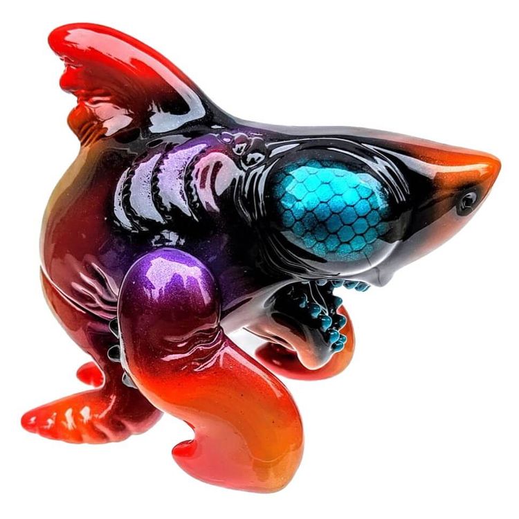 Untitled Wicked Blue Larvae (Blue Eyes) by Mechavirus (Todd Robertson)