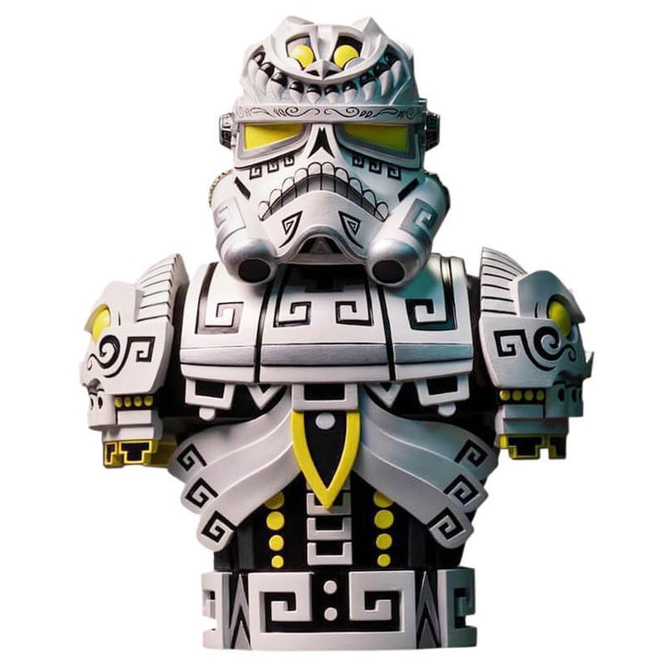 Urban Aztec Stormtrooper Bust by Jesse Hernandez