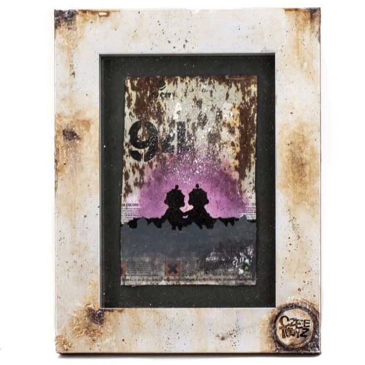 Urban Love Framed Painting – Lust by Czee