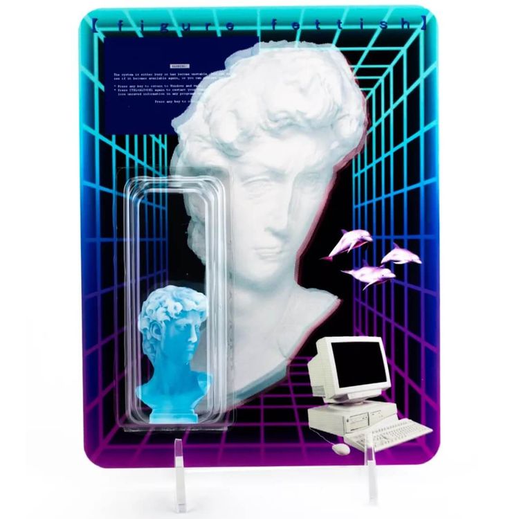 Vaporwave: DAV1D – BLUE by Figure FETTISH