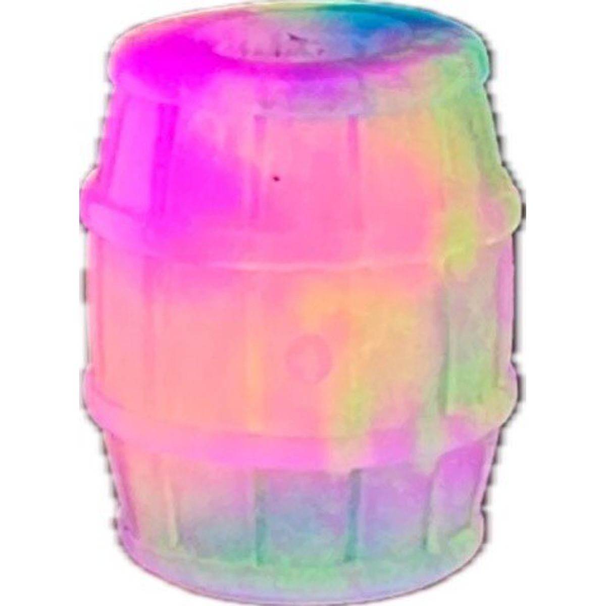 Orange/Violet Glow Gish Barrel Bead