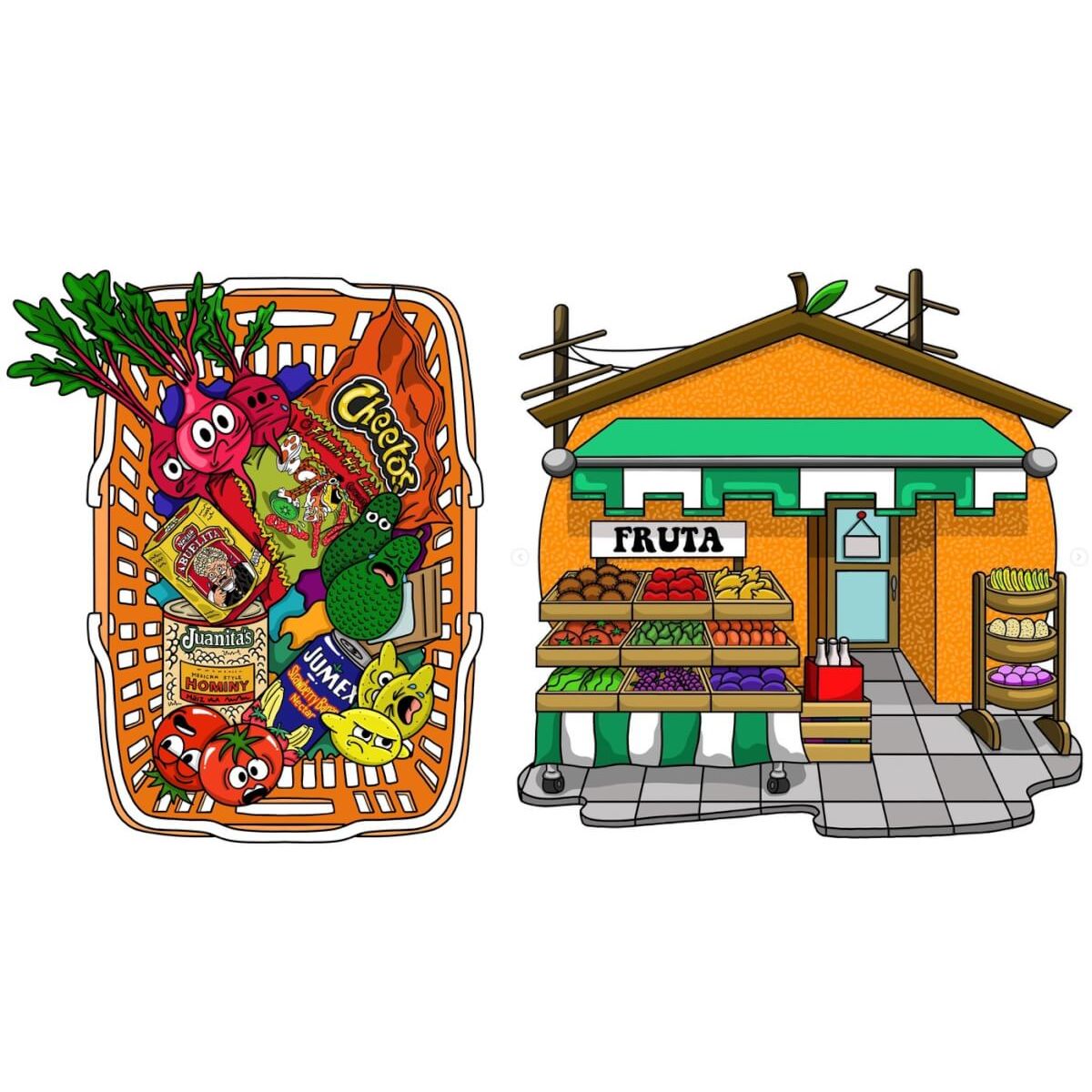 Voy A La Tienda (2 Print Set)