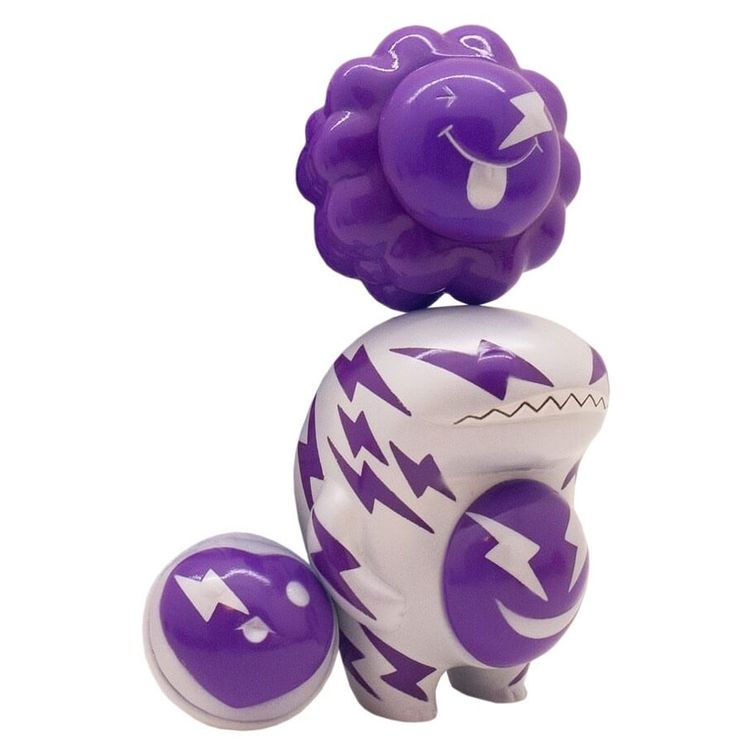 Wawoon the Thunder Cool Silver & Purple by Buku Yoshino