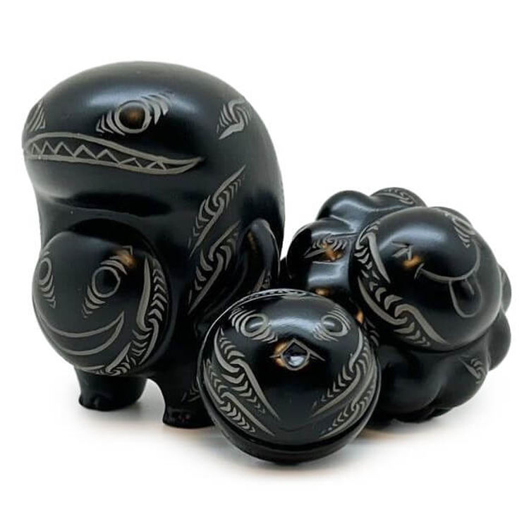 Wawoon with Dr. Smile Moko Black Black GID by Buku Yoshino