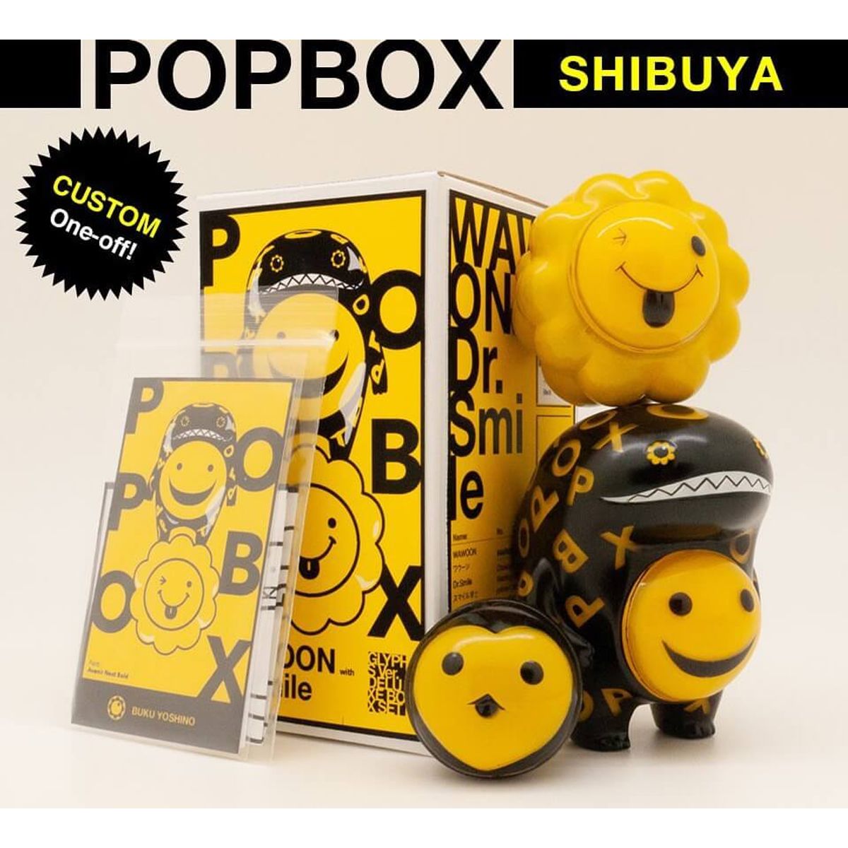 Wawoon with Dr. Smile Pop Box Black Yellow