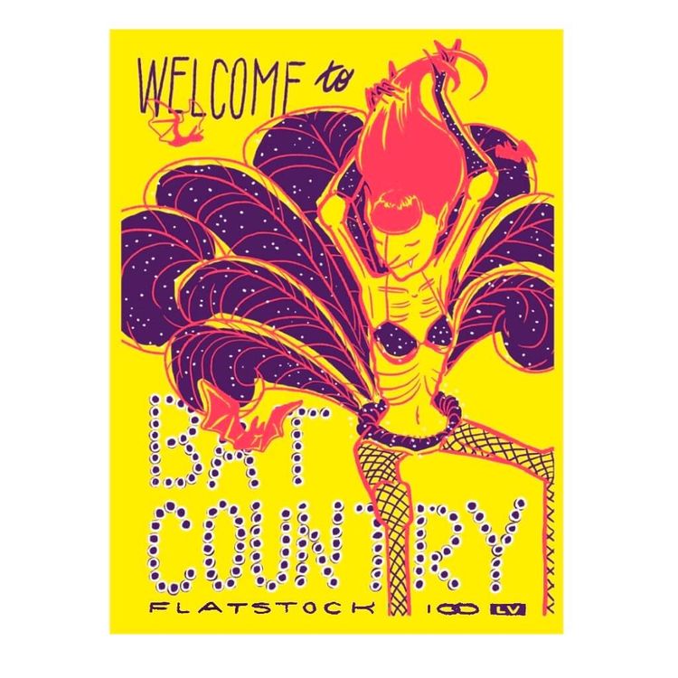Welcome to Bat Country by Sherbet Punch Studios