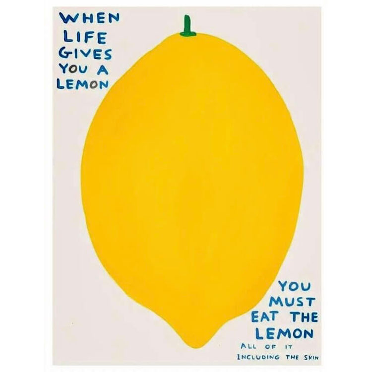 When Life Gives You Lemon by David Shrigley