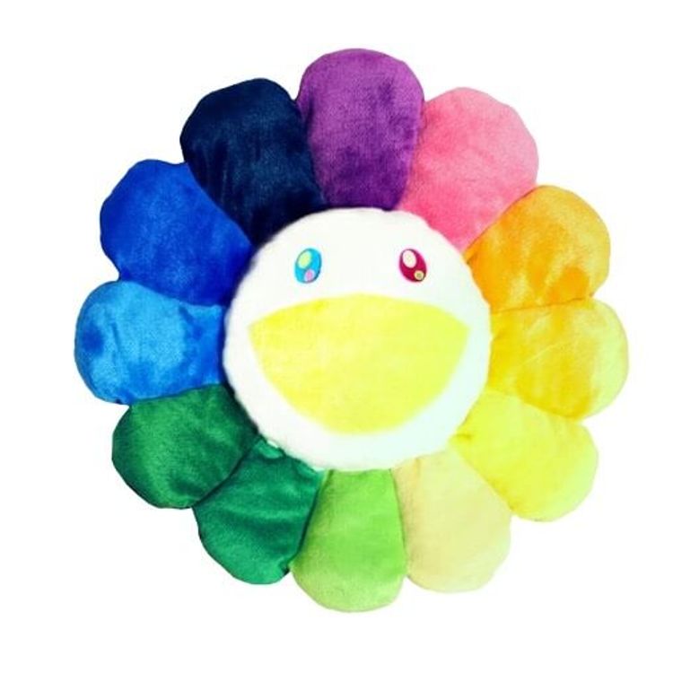 Rainbow/Yellow/White - Takashi Murakami Flower Plush 60cm by Takashi Murakami