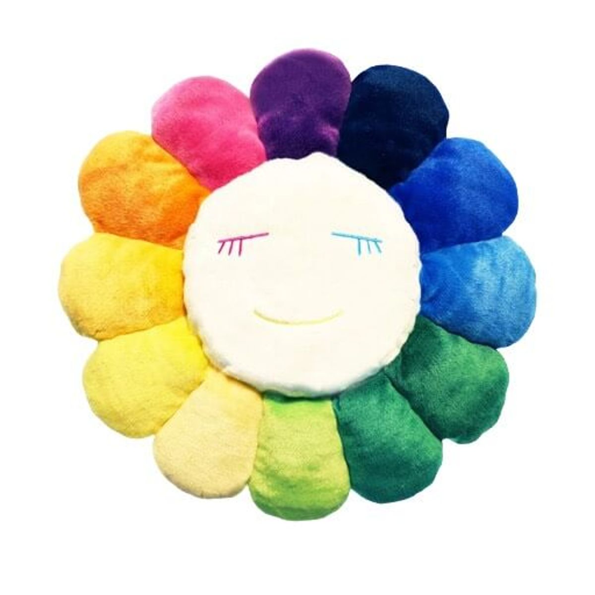 Rainbow/Yellow/White - Takashi Murakami Flower Plush 60cm