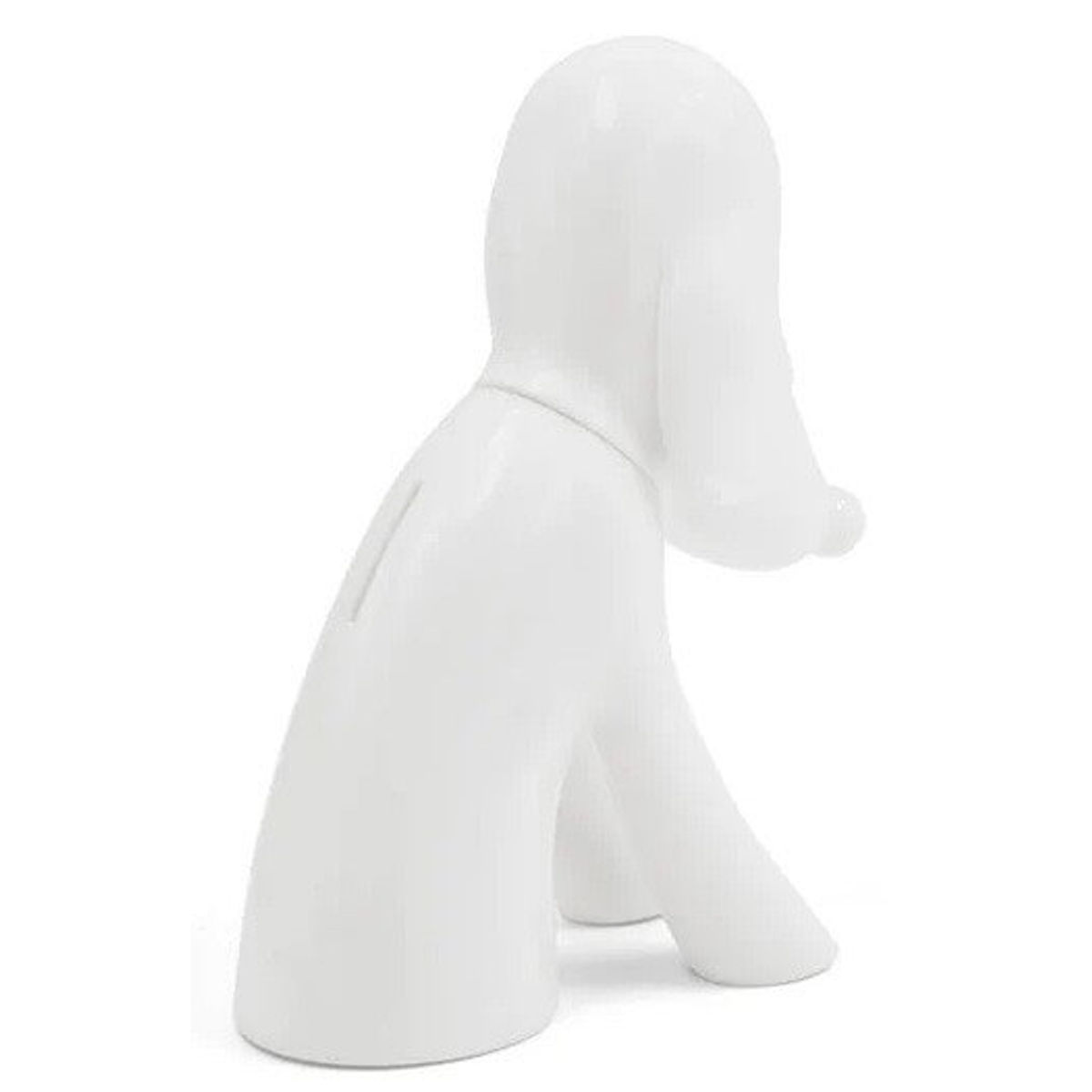 White Aomori Dog Savings Box