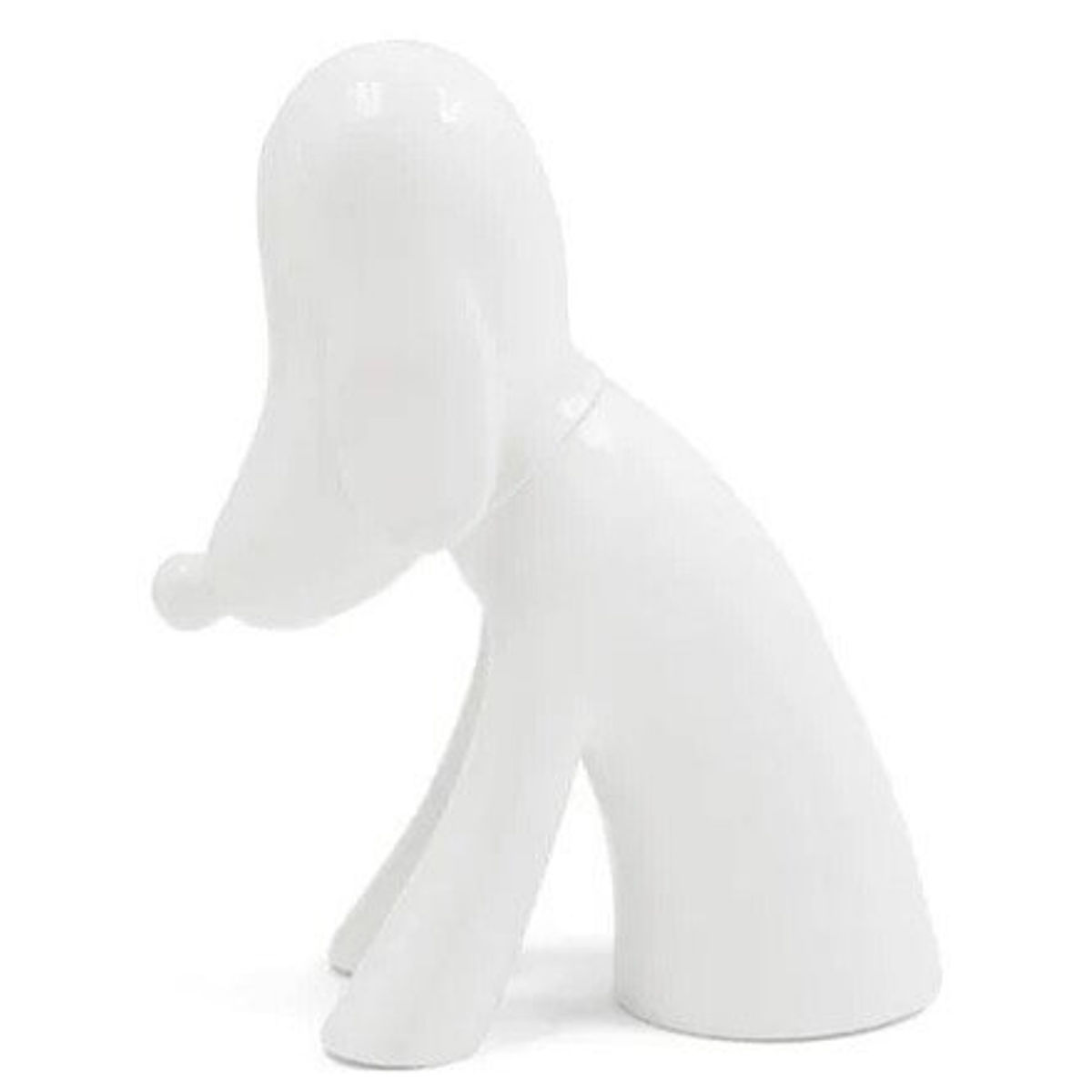 White Aomori Dog Savings Box