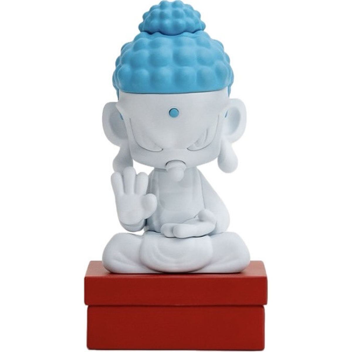 White Baby Meen Buddha on Sneaker Box