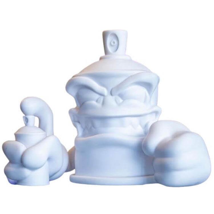 White DIY Krush the Kan by Mr. Mars (Marshall Ballantyne)