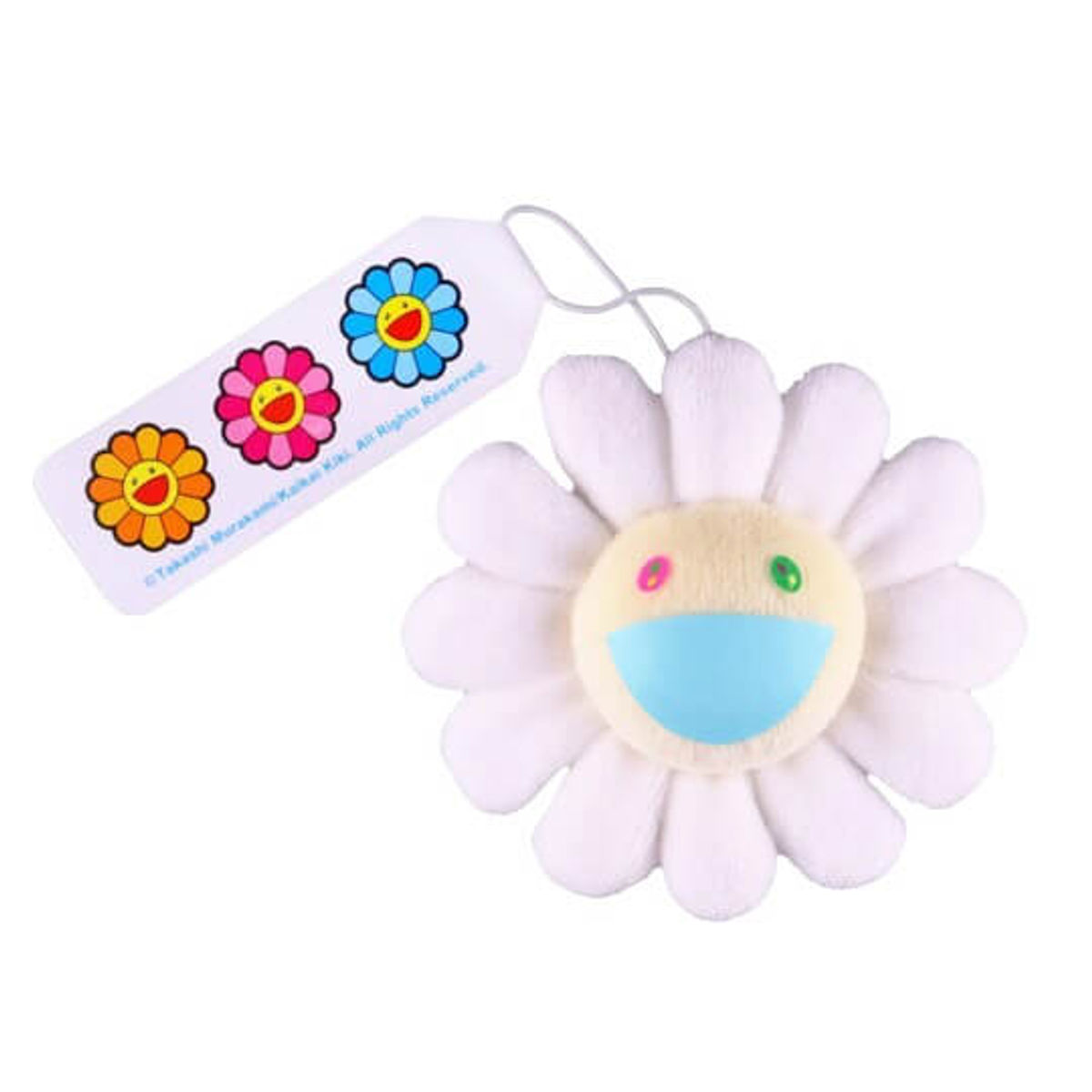 White Flower Plush Pin