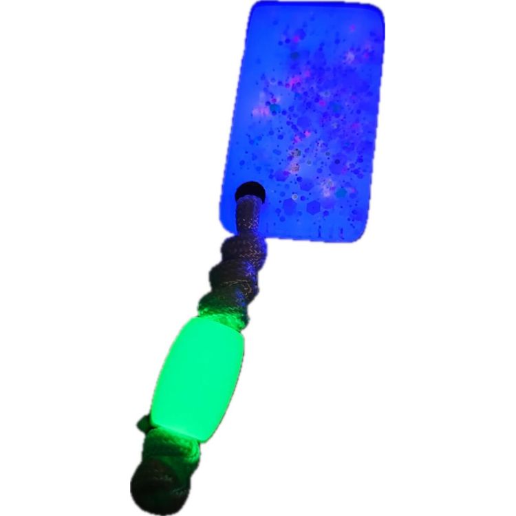 White Glopal - Worry Pebble #3 by Glow Man Dan